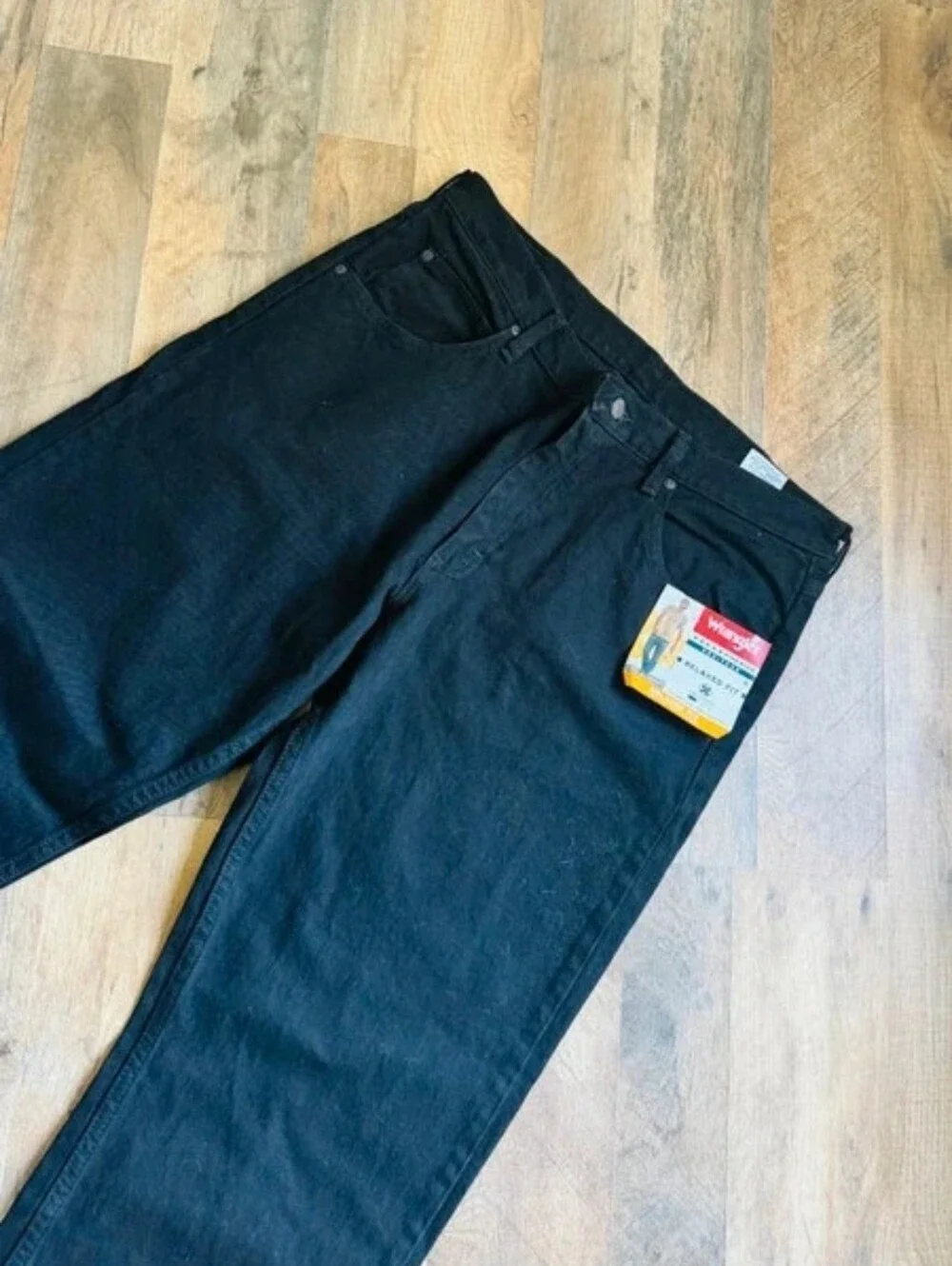 NWT Wrangler Five Star Heritage Relaxed Fit Black Jeans Men's 34x30